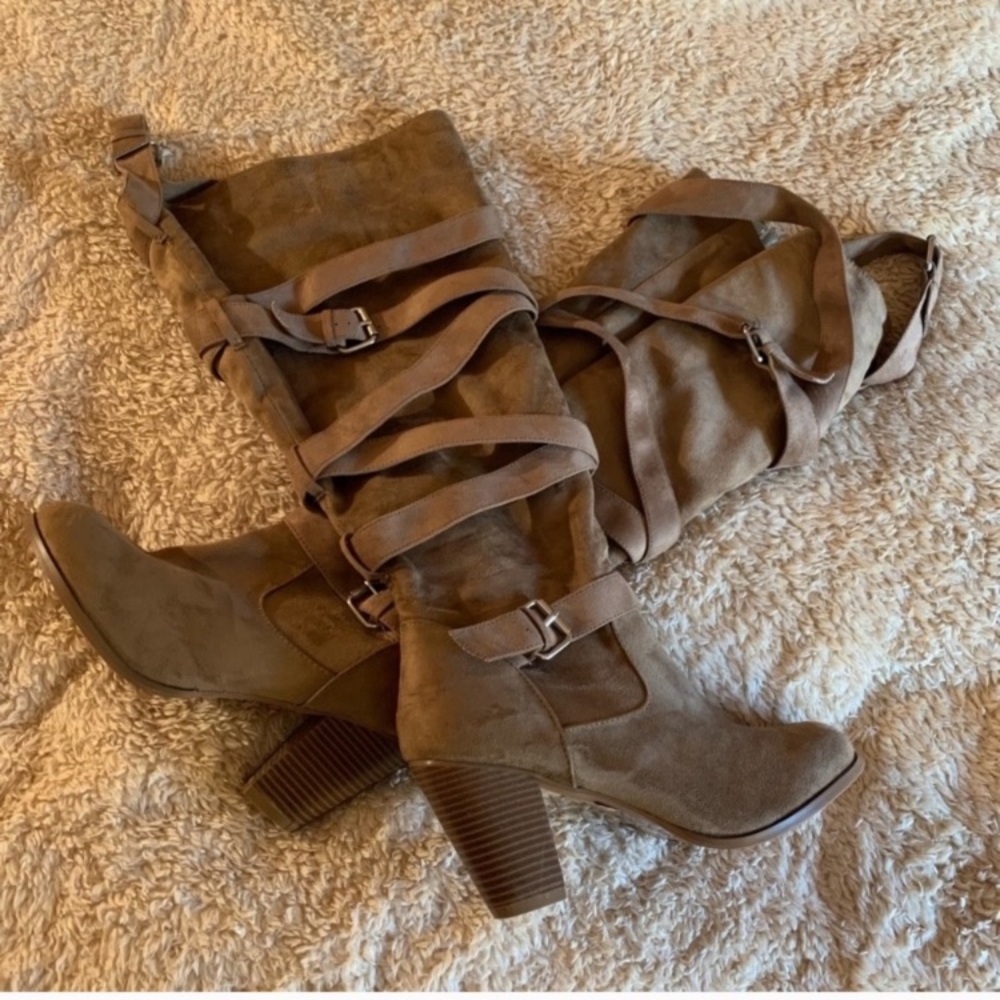 ❤️ Torrid NEW Wide Calf Tan Riding Boot